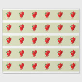 Lebervogel-Packpapier Geschenkpapier (Flach)