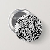 Lebewesen im Chaosgekritzel Button (Vorne & Hinten)