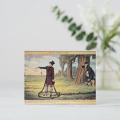 Lebewesen leicht gemacht; Duellgeräte Postkarte (Stehend Vorderseite)