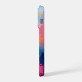 Lebhaft Abstrakt - Bold Pink iPhone Hülle (Linke Seite)