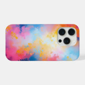 Lebhaft Abstrakt - Bold Pink iPhone Hülle (Rückseite (Horizontal))