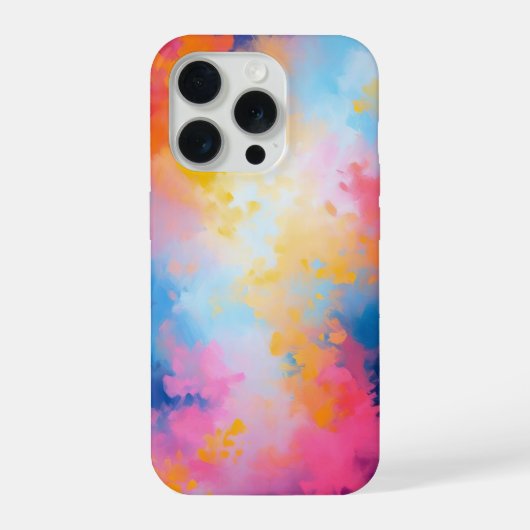 Lebhaft Abstrakt - Bold Pink iPhone Hülle (Rückseite)