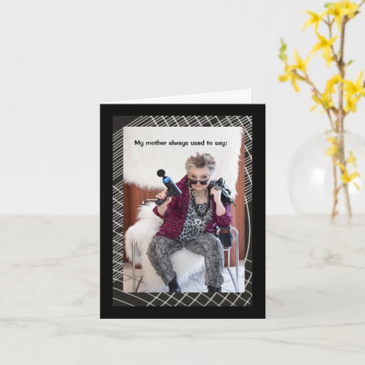 Lebhaft älter werden karte (Gelbe Blume)