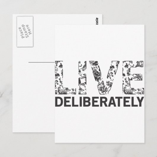 Lebhaft bewusst postkarte (Vorne/Hinten)