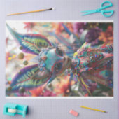 Lebhaft farbene Elf Fairy Large Oars Dekoupage Seidenpapier (Basteln)