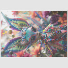 Lebhaft farbene Elf Fairy Large Oars Dekoupage Seidenpapier