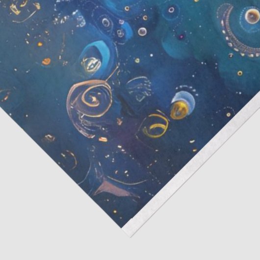 Lebhaft farbiger Octopus-Dekoupage Seidenpapier (Ausschnitt)