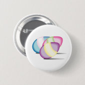 Lebhaft gefärbte Eier mit Schatten Button (Vorne & Hinten)