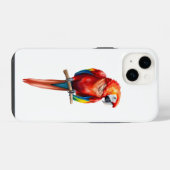 lebhaft gefärbter Ara iPhone Hülle (Rückseite (Horizontal))