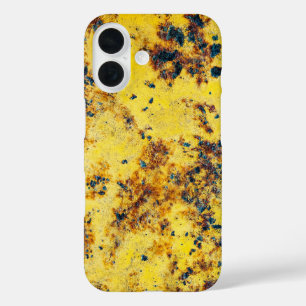 Lebhaft Gelbe Abstrakte Textur iPhone 16 Hülle