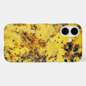 Lebhaft Gelbe Abstrakte Textur Case-Mate iPhone Hülle (Rückseite (Horizontal))