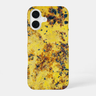 Lebhaft Gelbe Abstrakte Textur iPhone 16 Hülle