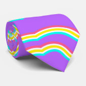 Lebhaft gestreift krawatte (Gerollt)