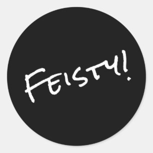 Lebhaft! Klassischer Rundaufkleber Runder Aufkleber