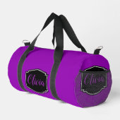 Lebhaft, kühl Fuchsia Lila Personalisiert Duffle Bag (Rechte Ecke)