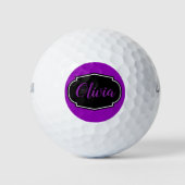 Lebhaft, kühl Lila Personalisiert Golfball (Vorderseite)