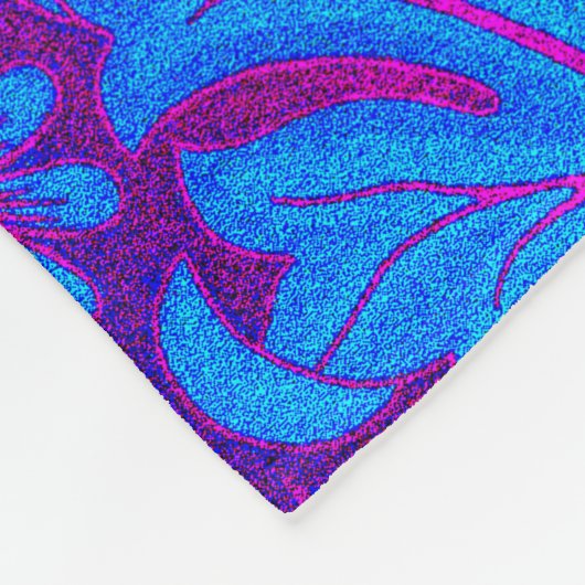 Lebhaft, ombre, art nouveau,William Morris,lila, Fleecedecke (Ecke)