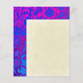 Lebhaft, ombre, art nouveau,William Morris,lila, Flyer (Hinten)