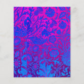 Lebhaft, ombre, art nouveau,William Morris,lila, Flyer (Vorne)