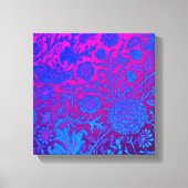 Lebhaft, ombre, art nouveau,William Morris,lila, Leinwanddruck (Vorderseite)