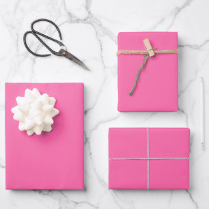 Lebhaft rosa Wrapping Paper Sheets Geschenkpapier Set
