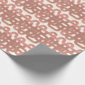 Lebhaft Vintag: Abstrakte, farbenfrohe Linien Geschenkpapier (Ecke)
