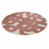 Lebhaft Vintag: Abstrakte, farbenfrohe Linien Schneidebrett (Ecke)