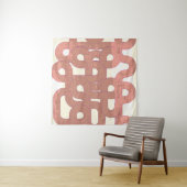 Lebhaft Vintag: Abstrakte, farbenfrohe Linien Wandteppich (Beispiel (Horizontal))