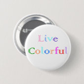 Lebhaftbuntes Button (Vorne & Hinten)