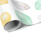 Lebhafte 3D-Balloons-Geschenkwrap Geschenkpapier (Rolleneckpunkt)