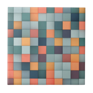 Lebhafte 3D-Cubes Fliese