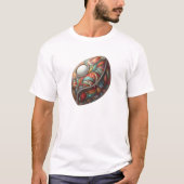 Lebhafte 3D Geometrische Eizellkunst T-Shirt (Vorderseite)