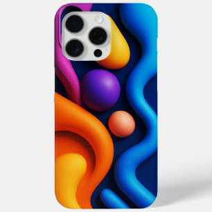 Lebhafte Abstrakte 3D-Formen Case-Mate iPhone Hülle