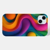 Lebhafte Abstrakte 3D-Formen Case-Mate iPhone Hülle (Rückseite (Horizontal))