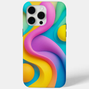 Lebhafte Abstrakte 3D-Formen Case-Mate iPhone Hülle