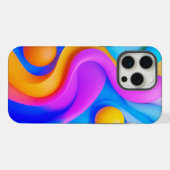 Lebhafte Abstrakte 3D-Formen iPhone Hülle (Rückseite (Horizontal))