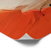 Lebhafte Abstrakte Alpenlandschaft Poster (Ecke)