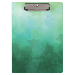 Lebhafte Abstrakte Aquamarine Klemmbrett