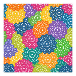 Lebhafte Abstrakte Blume Fotodruck