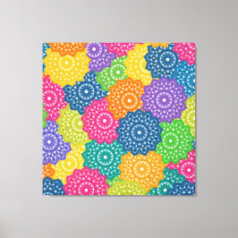 Lebhafte Abstrakte Blume Leinwanddruck