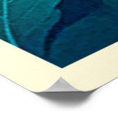 Lebhafte Abstrakte Blumenbeauty Poster (Ecke)