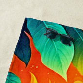 Lebhafte Abstrakte Blumenbeauty Strandtuch (Beispiel)