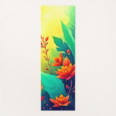 Lebhafte Abstrakte Blumenbeauty Yogamatte (Vorderseite)