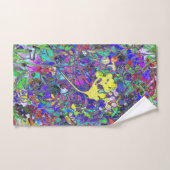 lebhafte abstrakte Blüte 1 Badhandtuch Set (Handtuch)