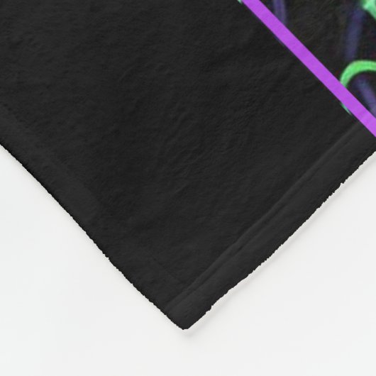 Lebhafte Abstrakte Blüte Fleecedecke (Ecke)