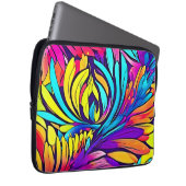 Lebhafte Abstrakte Blüte Laptopschutzhülle (Vorne Rechts)
