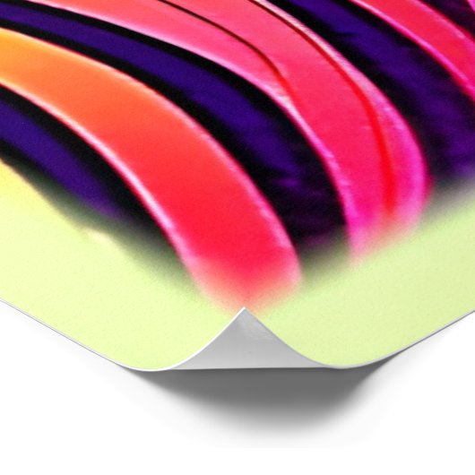 Lebhafte Abstrakte Blüte Poster (Ecke)