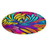 Lebhafte Abstrakte Blüte Schneidebrett (Ecke)