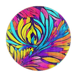 Lebhafte Abstrakte Blüte Schneidebrett