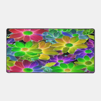 Lebhafte Abstrakte Blüte - Schreibtisch matt Schreibtischunterlage